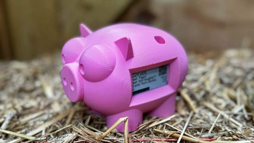 LightningPiggy: The Piggy Bank That Beats Inflation 1 When Richard's 5-year-old goddaughter asked 'What's money?' – after he'd consumed 100+ hours of monetary theory podcasts – he realized bitcoin's future needed physical magic. That stumper birthed LightningPiggy: a tactile sat-stacking revolution.