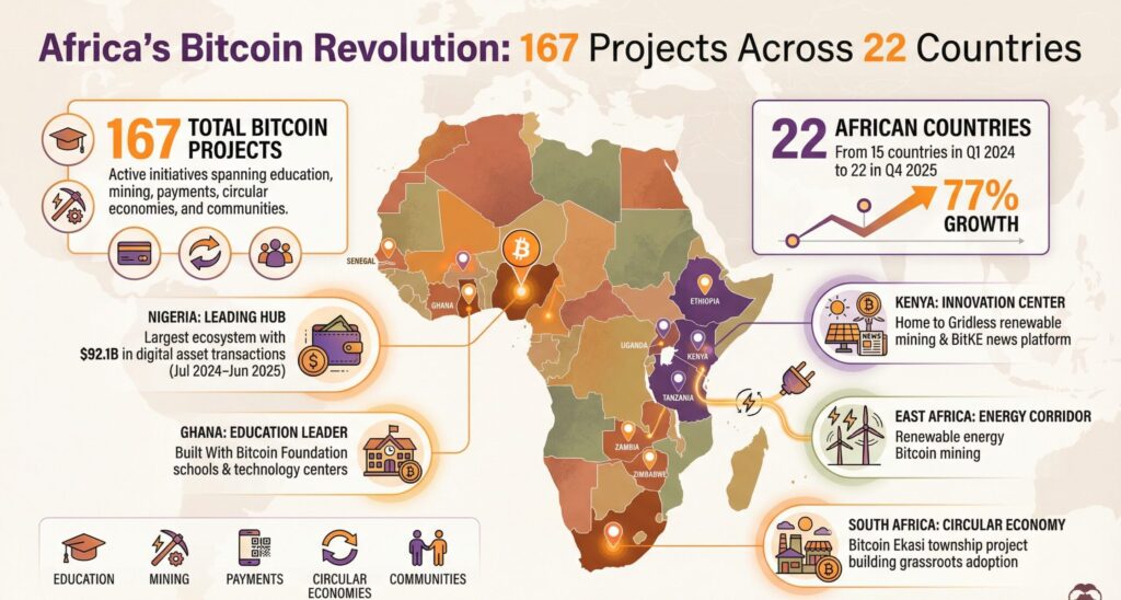 22 Countries Building Africa's Bitcoin Future 2 Infographics 1
