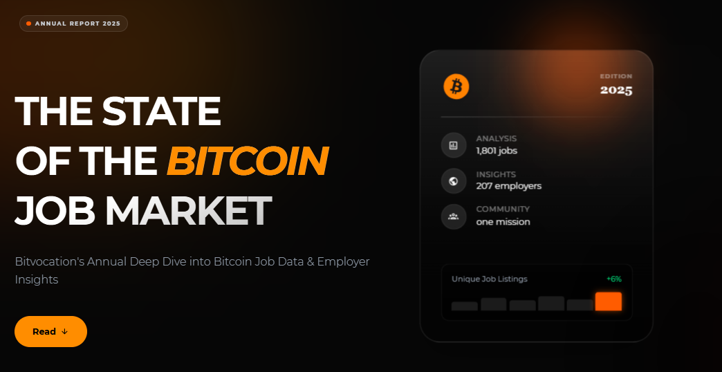 Bitvocation's 2025 Annual Report: Structural Shift in How Bitcoin Companies Hire 1 Bitvocation's newly released 2025 Annual Report doesn't just track jobs—it exposes a structural divergence between how Bitcoin-native companies build teams versus the rest of the financial world.