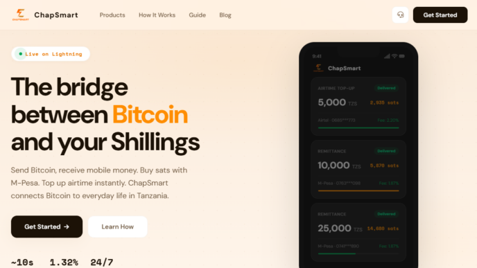 ChapSmart connects Bitcoin’s Lightning Network directly to M-Pesa, giving millions of East Africans something M-Pesa alone never could