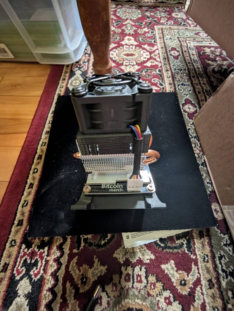 Bitcoin merch logo heatsink