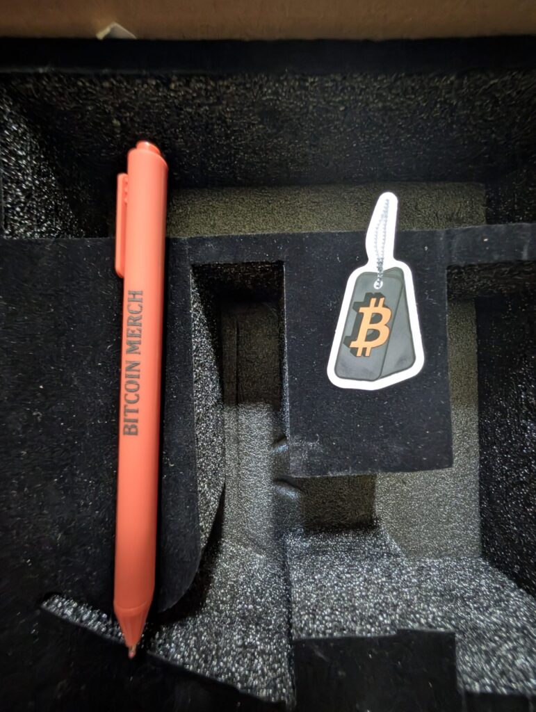 Bitcoin merch pen