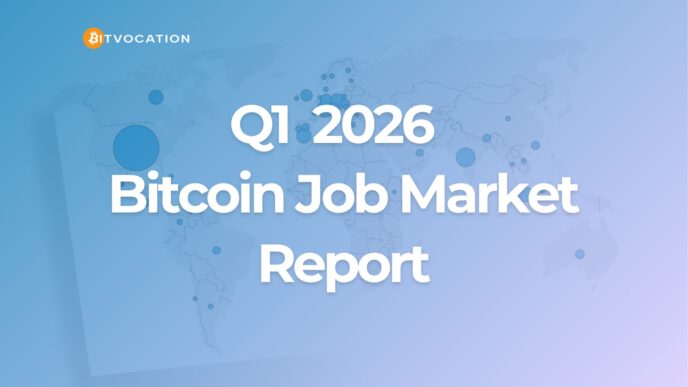 Bitvocation's Q1 2026 report shows a still-active but slightly softer Bitcoin hiring market in Q1 2026: 431 jobs across 77 companies, down roughly 10% year over year versus Q1 2025.