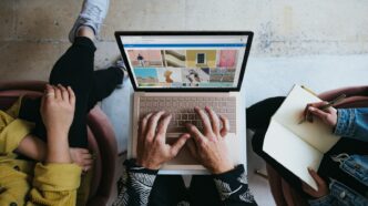 Lightning Transaction Ads and Zapvertising: Reach, Cost, and Conversion Across Emerging Bitcoin Native Ad Channels 5 person using microsoft surface laptop on lap with two other people