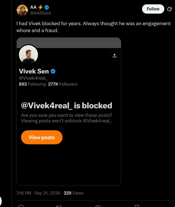 Is Clipping Criminal? The Orwellian Takedown Of Vivek Sen 8 vivek receipt 3 aastack